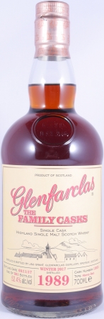 Glenfarclas 1989 27 Years The Family Casks First Fill Sherry Butt Cask No. 13055 Highland Single Malt Scotch Whisky 52,4%