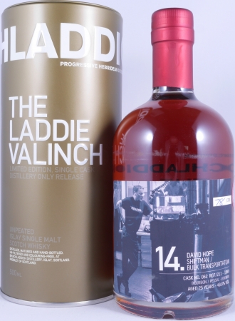 Bruichladdich 1990 25 Years Bourbon/Pessac-Leognan Cask 062 R07/211 The Laddie Crew Valinch No. 14 David Hope Islay Single Malt Scotch Whisky 49.8%