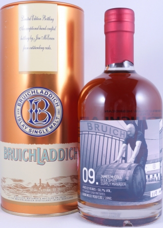 Bruichladdich 1992 22 Years Pedro Ximénez Sherry Cask No. 11 R10/130 The Laddie Crew Valinch No. 09 James McColl Islay Single Malt Scotch Whisky 50.7%