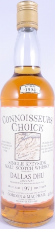 Dallas Dhu 1971 23 Years Gordon und MacPhail Connoisseurs Choice Gold Screw Cap Speyside Single Malt Scotch Whisky 40,0%