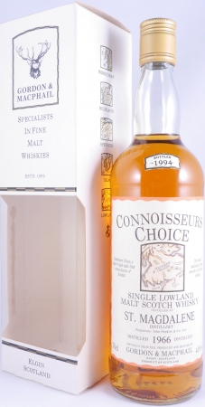 St. Magdalene 1966 28 Years Gordon and MacPhail Connoisseurs Choice Gold Screw Cap Lowland Single Malt Scotch Whisky 40.0%