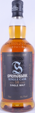 Springbank 1999 16 Years Refill Sherry Cask Campbeltown Single Malt Scotch Whisky Cask Strength 55.7%