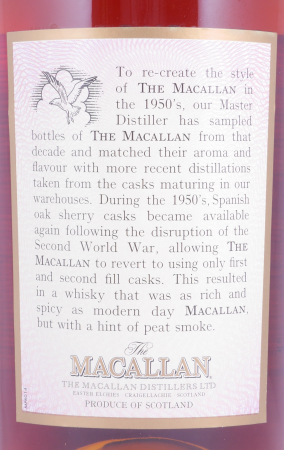 Macallan Fifties 1950s Limited Travel Range Highland Single Malt Scotch Whisky 40,0%