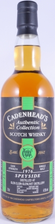 Glen Elgin-Glenlivet 1976 25 Years Sherry Hogshead Cadenhead Authentic Collection Speyside Single Malt Scotch Whisky 47,8%