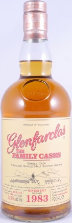 Glenfarclas 1983 34 Years The Family Casks Refill Hogshead Cask No. 38 Highland Single Malt Scotch Whisky 50,8%