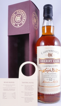 Longrow 2001 12 Years Sherry Cask Cadenhead Campbeltown Single Malt Scotch Whisky Cask Strength 53,1%
