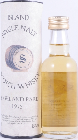 Highland Park 1975 20 Years Oak Casks Nos. 4294-95 Signatory Vintage Miniatur Orkney Islands Single Malt Scotch Whisky 43,0%