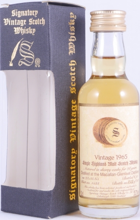 Macallan 1965 28 Years Sherry Butt No. 1533 Miniatur Highland Single Malt Scotch Whisky Signatory Vintage 55,7%