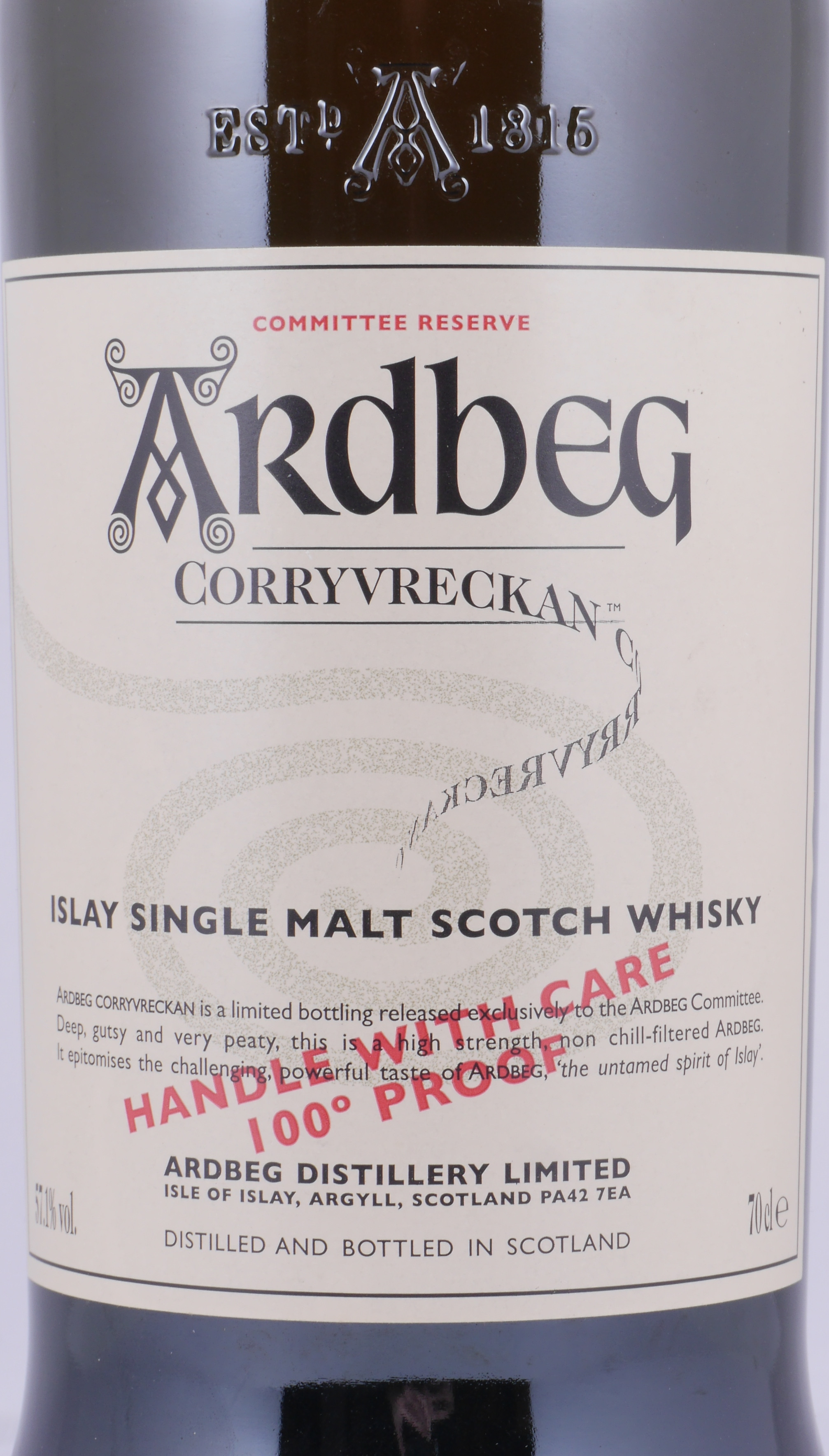 Ardbeg Distillery Corryvreckan Single Malt Scotch Whisky