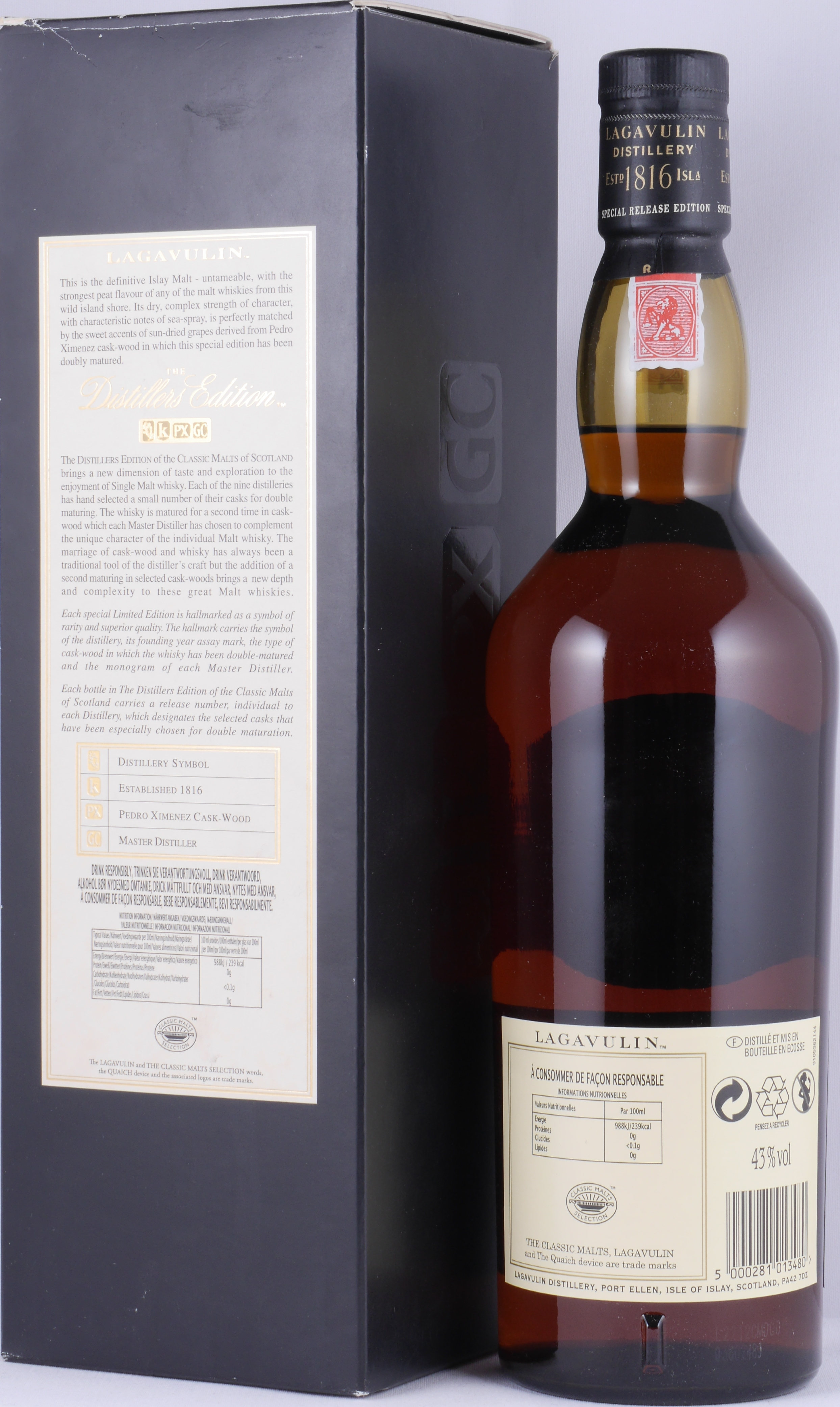 Lagavulin 16 Years Old 2001 43% NV;, Buy Online