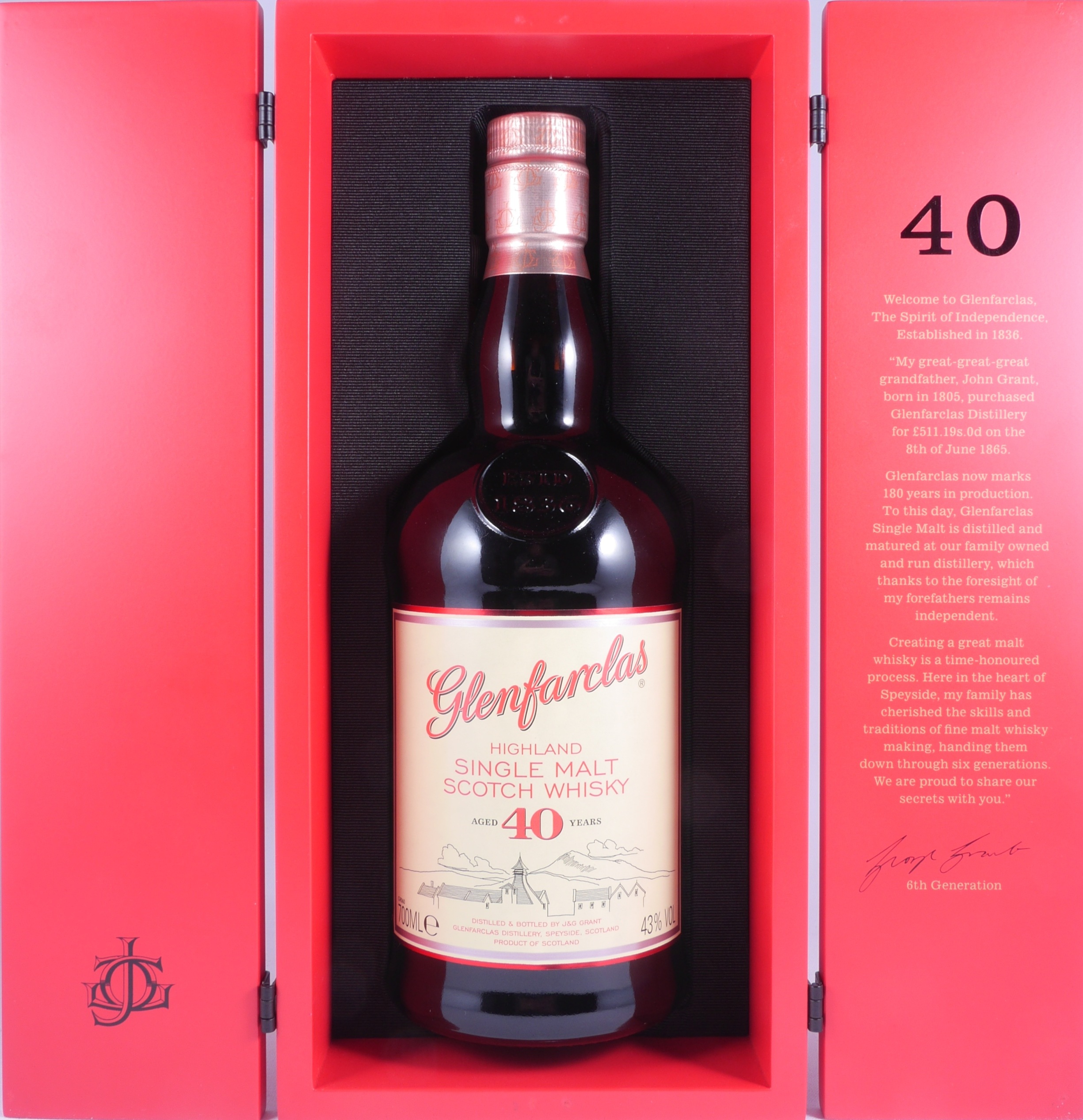 Buy Glenfarclas 40 Years-old Edition 43.0% Amcom Warehouse Sherry Oloroso Scotch Casks Limited online ABV secure Whisky Release at 2017 Highland Malt Single