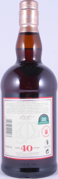 Glenfarclas 40 Years Oloroso Sherry Casks  Limited Edition 5. Release 2014 Highland Single Malt Scotch Whisky 46,0%