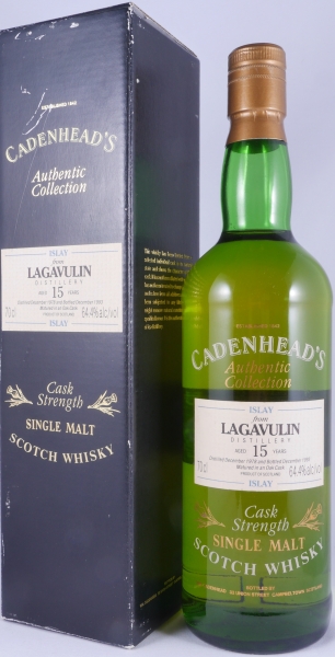 Lagavulin 1978 15 Years Oak Cask Cadenheads Authentic Collection Islay Single Malt Scotch Whisky Cask Strength 64,4%