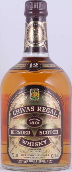 Chivas Regal 12 Years Blended Scotch Whisky 43.0% Vol. 75cl old bottling