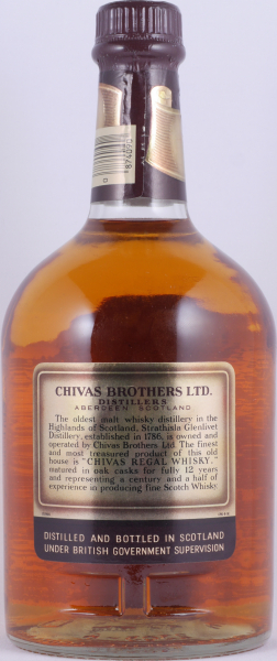 Chivas Regal 12 Years Blended Scotch Whisky 43.0% Vol. 75cl old bottling