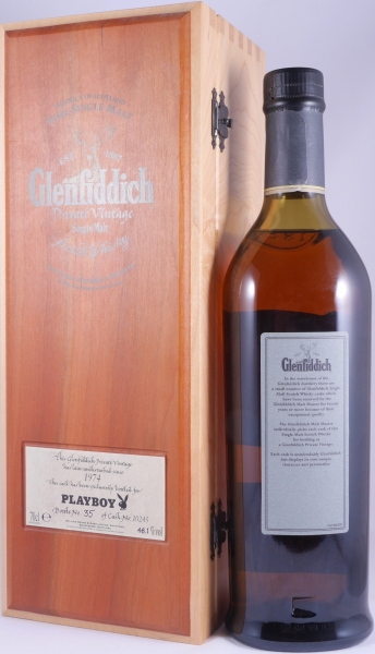 Glenfiddich 1974 31 Years Oak Cask No. 10245 Playboy Selection Speyside Single Malt Scotch Whisky Cask Strength 48.1%