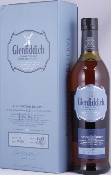 Glenfiddich 1993 17 Years Oak Cask No. 29670 Foundation Reserve Benevolent Charity Speyside Single Malt Scotch Whisky 50.8%