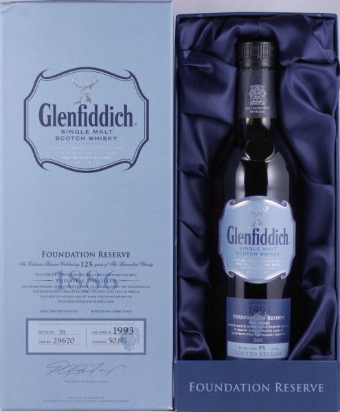 Glenfiddich 1993 17 Years Oak Cask No. 29670 Foundation Reserve Benevolent Charity Speyside Single Malt Scotch Whisky 50.8%