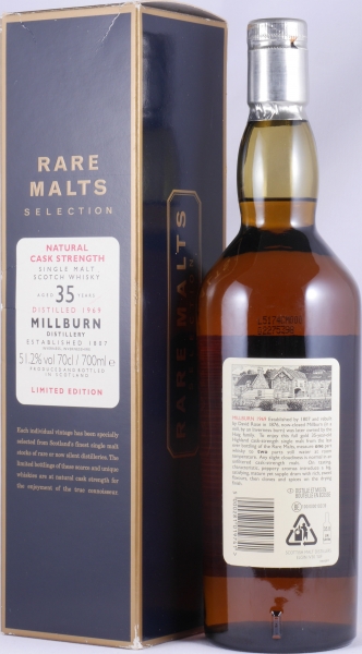 Millburn 1969 35 Years Diageo Rare Malts Selection Limited Edition Highland Single Malt Scotch Whisky Cask Strength 51,2%