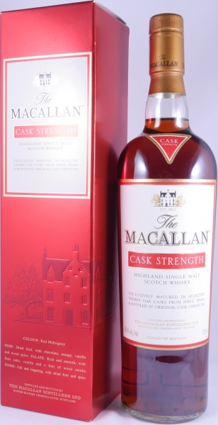 Macallan Cask Strength Sherry Oak Highland Single Malt Scotch Whisky für Dettling und Marmot AG Suisse 58,4%