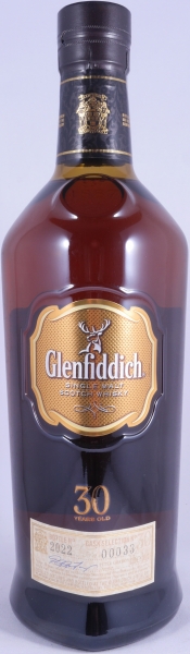 Glenfiddich 30 Years Cask Selection No. 00033 Release 2013 Speyside Single Malt Scotch Whisky Wooden Box 43,0%