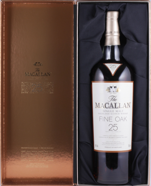 Macallan 25 Years Fine Oak Release 2004 Highland Single Malt Scotch Whisky 43.0%