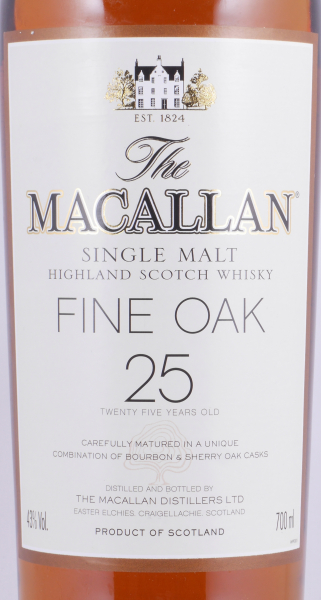 Macallan 25 Years Fine Oak Release 2004 Highland Single Malt Scotch Whisky 43.0%