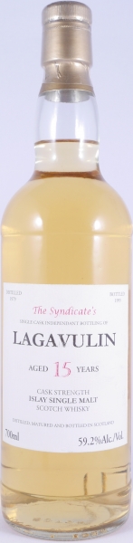 Lagavulin 1979 15 Years Oak Cask The Syndicates Single Cask Independant Islay Single Malt Scotch Whisky Cask Strength 59,2%