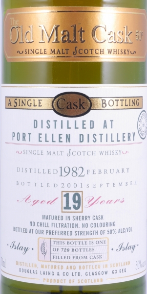 Port Ellen 1982 19 Years Sherry Cask Douglas Laing Old Malt Cask Islay Single Malt Scotch Whisky 50.0%