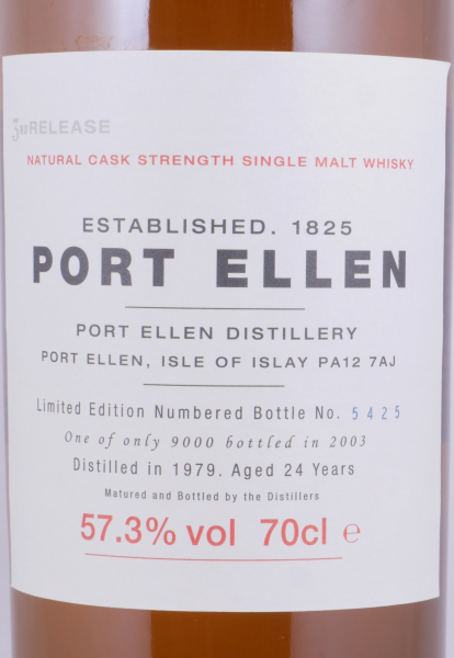 Port Ellen 1979 24 Years 3rd Annual Release 2003 Limited Edition Islay Single Malt Scotch Whisky Cask Strength 57,3%