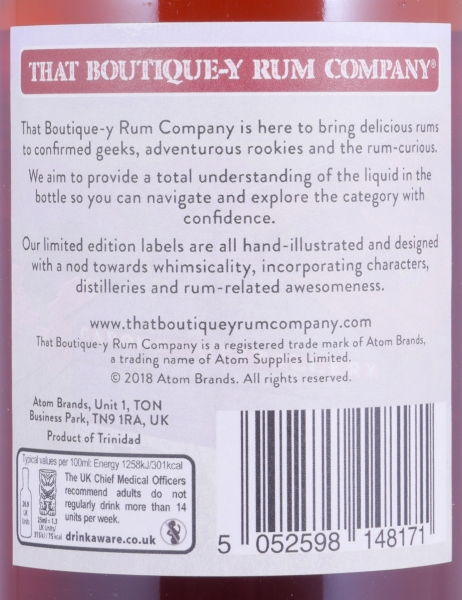 Caroni 1998 20 Years Batch 1 That Boutique-Y Rum Company Traditional Column Trinidad Rum 53,7%