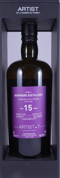 Bowmore 2001 15 Years Hogshead Cask No. 20116 Artist #7 Batch 2 La Maison du Whisky Islay Single Malt Scotch Whisky 56,0%