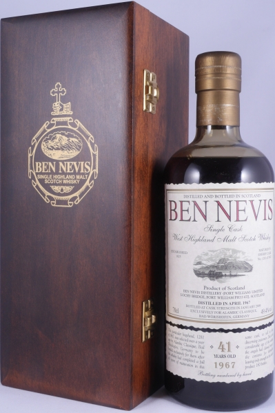 Ben Nevis 1967 41 Years Sherry Hogshead Cask No. 1281 Highland Single Malt Scotch Whisky Cask Strength 49,4%