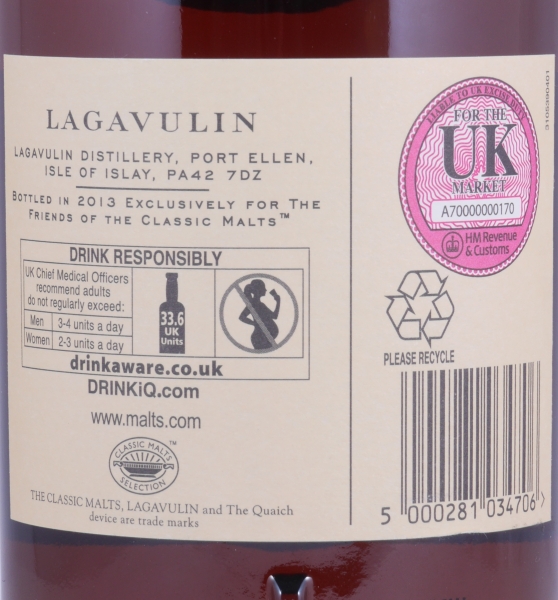 Lagavulin Triple Matured 2013 Friends of the Classic Malts Special Release Islay Single Malt Scotch Whisky 48.0%