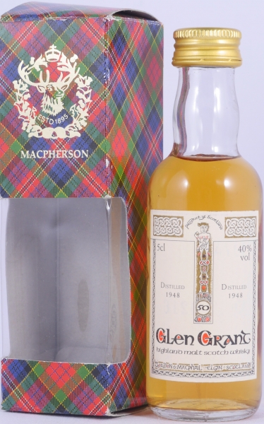 Glen Grant 1948 50 Years Miniatur Book of Kells Gordon und MacPhail Highland Single Malt Scotch Whisky 40,0%