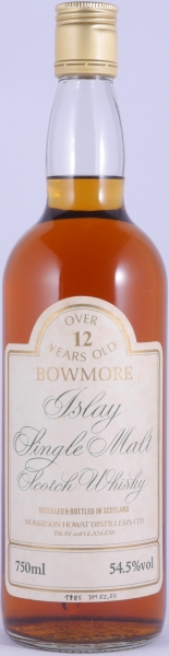 Bowmore Over 12 Years Old Morrison Howat Distillers Gold Screw Cap Islay Single Malt Scotch Whisky Cask Strength 54,5%