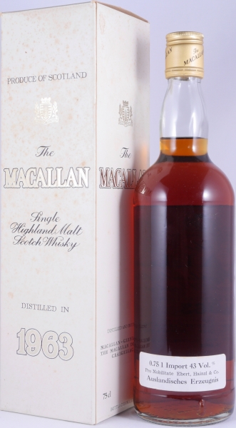 Macallan 1963 18 Years Sherry Wood Special Selection Highland Single Malt Scotch Whisky 43.0%