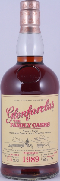 Glenfarclas 1989 28 Years The Family Casks First Fill Sherry Butt Cask No. 13010 Highland Single Malt Scotch Whisky 51,4%