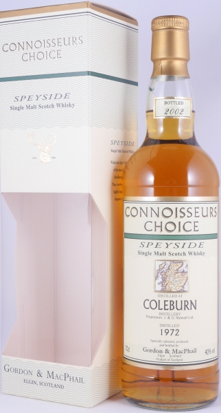 Coleburn 1972 30 Years Gordon und MacPhail Connoisseurs Choice Speyside Single Malt Scotch Whisky 40.0%