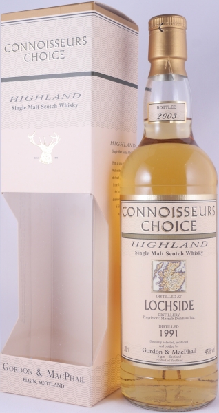 Lochside 1991 12 Years Gordon and MacPhail Connoisseurs Choice Highland Single Malt Scotch Whisky 43.0%