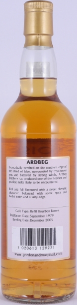 Ardbeg 1979 26 Years Refill Bourbon Barrel Gordon and MacPhail Connoisseurs Choice Islay Single Malt Scotch Whisky 43.0%