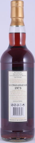 Glenglassaugh 1973 33 Years Dark Sherry Cask No. 5166 Murray McDavid Mission Gold Highland Single Malt Scotch Whisky 55,1%