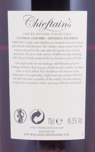 Bunnahabhain 1979 30 Years European Oak Sherry Butt Cask No. 9622 Chieftains Choice Islay Single Malt Scotch Whisky 45,5%