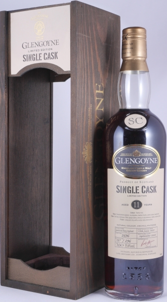 Glengoyne 1997 11 Years Spanish Oak Sherry Hogshead Cask No. 2696 Highland Single Malt Scotch Whisky Cask Strength 55,6%