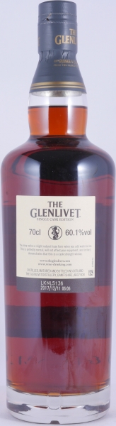 Glenlivet 2003 14 Years Sherry Butt Cask No. 4518 Limited Single Cask Edition Speyside Single Malt Scotch Whisky 60.1%