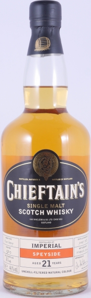 Imperial 1982 20 Years Fino Sherry Cask No. 3710 Ian McLeods Chieftains Choice Speyside Single Malt Scotch Whisky 46,0%