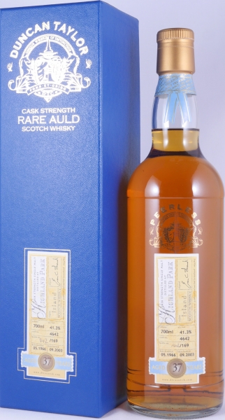 Highland Park 1966 37 Years Oak Cask No. 4642 Duncan Taylor Cask Strength Rare Auld Edition Orkney Single Malt Scotch Whisky 41.3%