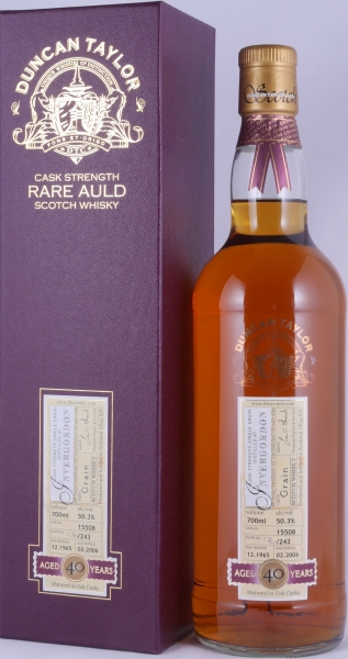 Invergordon 1965 40 Years Oak Cask No. 15508 Duncan Taylor Cask Strength Rare Auld Highland Single Grain Scotch Whisky 50,3%