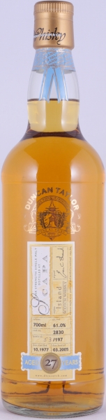 Scapa 1977 27 Years Oak Cask No. 2830 Duncan Taylor Cask Strength Rare Auld Edition Orkney Island Single Malt Scotch Whisky 61,0%