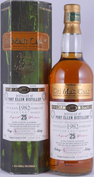 Port Ellen 1982 25 Years Sherry Butt Cask No. DL 3400 Douglas Laing Old Malt Cask Islay Single Malt Scotch Whisky 50,0%